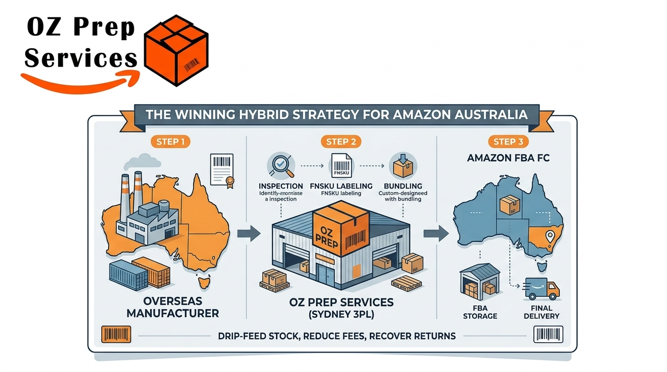 Amazon FBA Prep Australia: 2026 Hybrid Strategy - OzPrepServices Blog