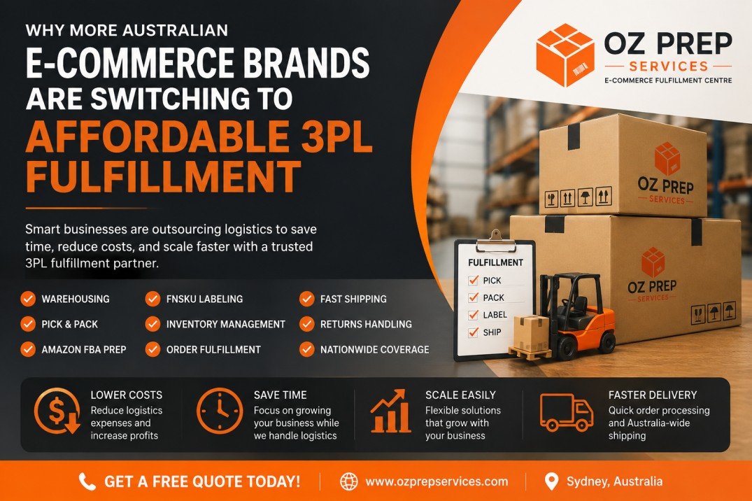 Affordable 3PL Australia: Why More Ecommerce Brands Are Outsourcing Fulfillment - OzPrepServices Blog